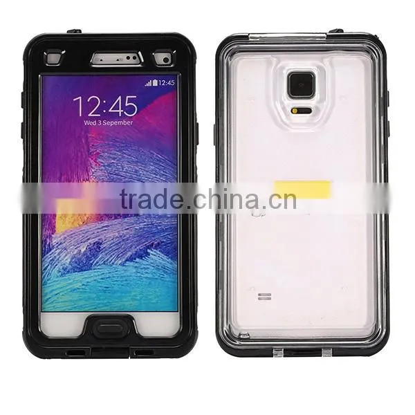 Shockproof Waterproof Case Note 4 With Button Black