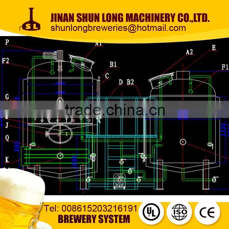 3hl 5hl turnkey beer brewing system for complete beer brewing equipment