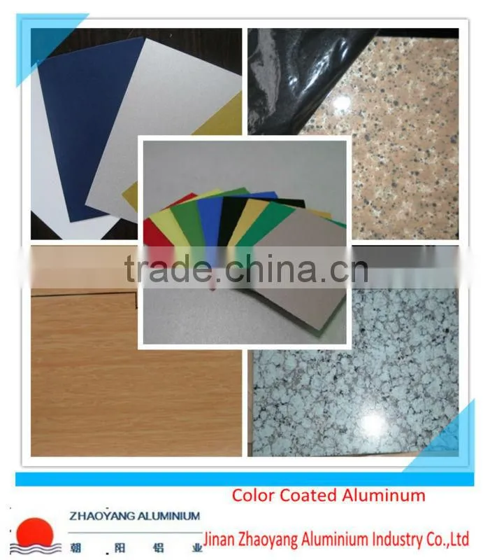 0.2mm-4.0mm color roofing aluminum sheet with PE/PVDF coated prices alloy 1100,3003,3105,5052 China manufacturer