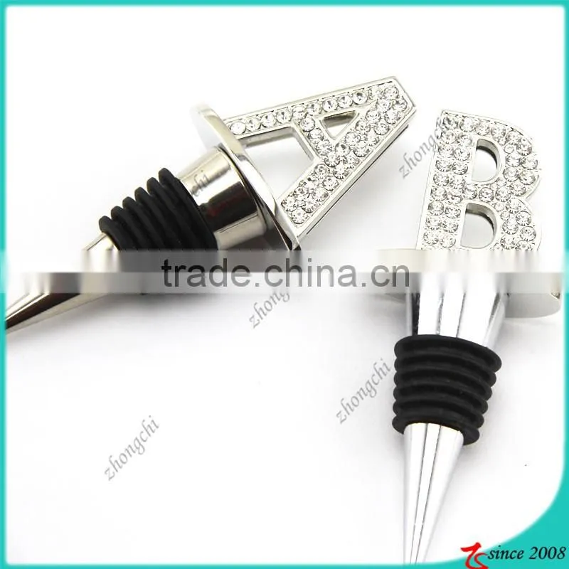 Crystal Letter Wine Stopper Decoration For Wine (WS)
