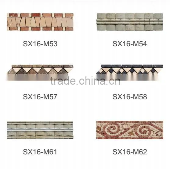 Bangladesh white marble mosaic tile with good price