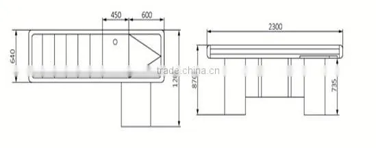 hot sale supermarket cashier table for sale