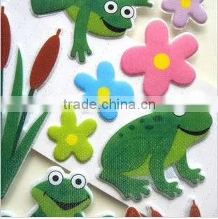 custom promotional 3D froggy foam stickers