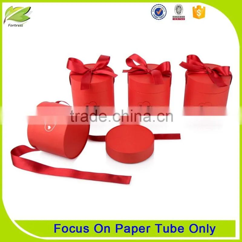 Tea paper packaging tube with plastic lid