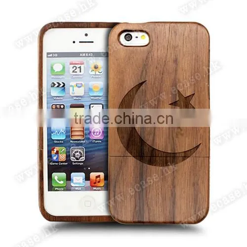 Wholesale custom wood bamboo mobile phone case for iphone 4s case.