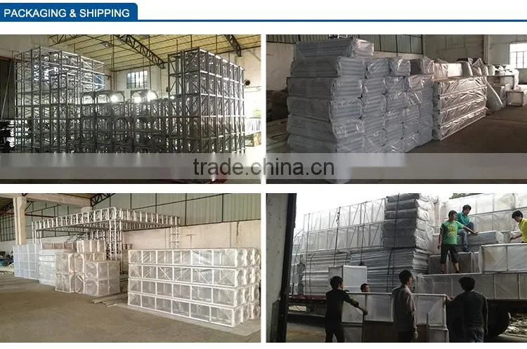 Mobile Glass stage,Outdoor Wedding Glass platform,Aluminum Platform Adjustable