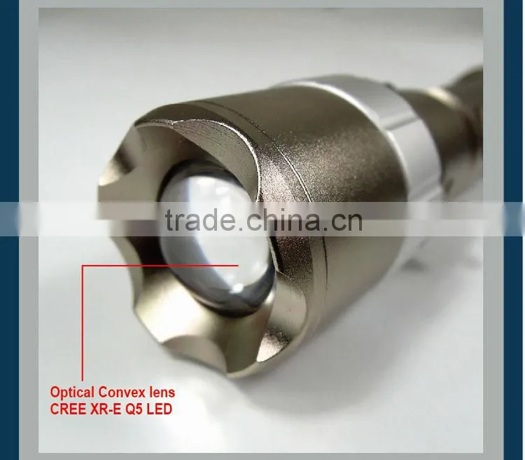 5 Watt Magnet Control Rechargeable CREE Q5 Zoom LED Flashlight