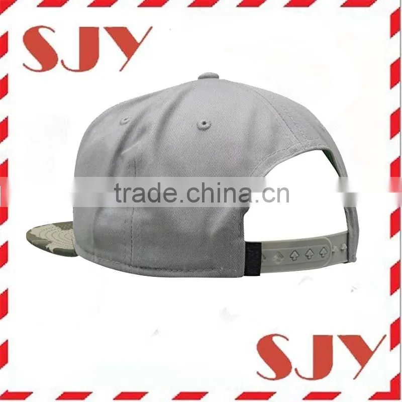Flat top custom 3d embroidery flat bill snapback hats