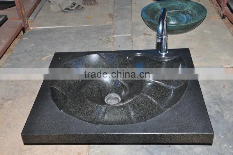 squire beige granite sink