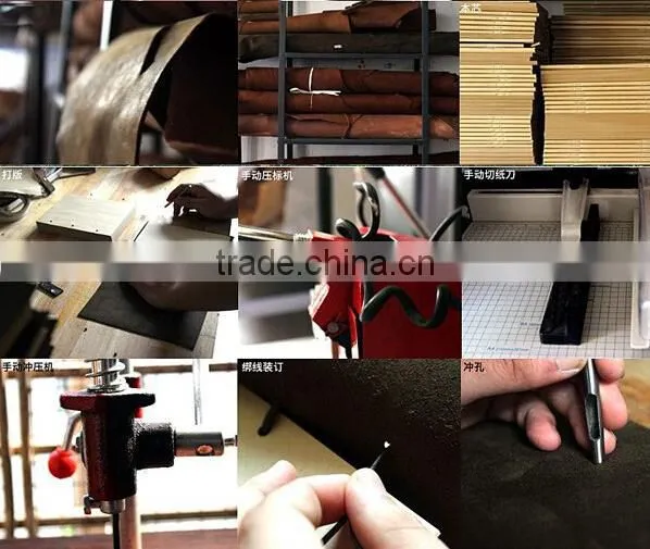 Handmade leather diaries
