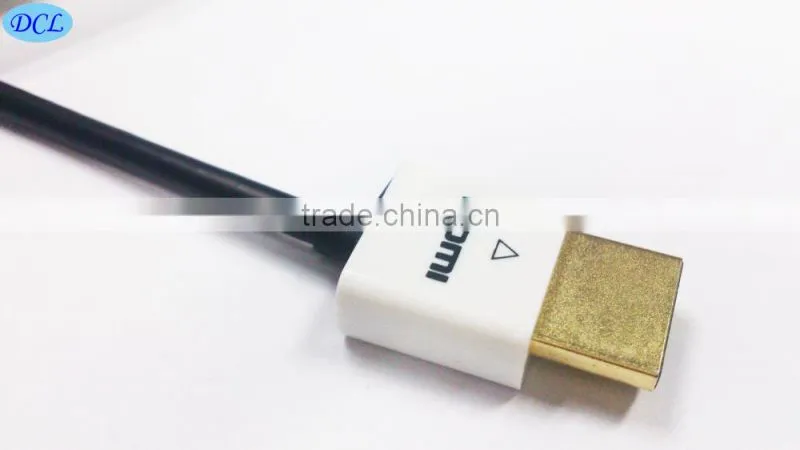 2M ABS shell slim hdmi cable with gold plated