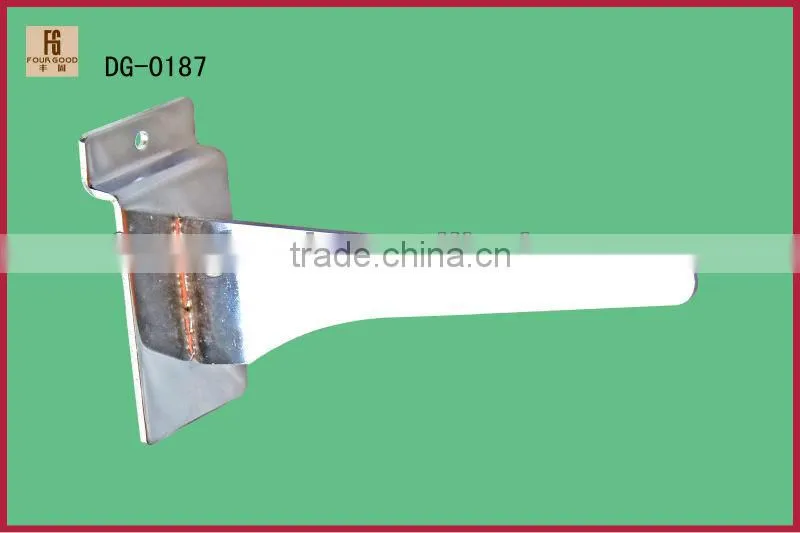 12" Chrome Slatwall Knife Shelf bracket&metal hook