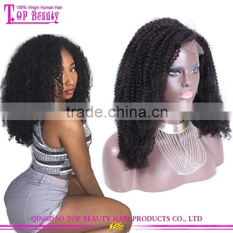 Luffy hair supply 22inch afro kinky curly full lace wigs mongolian kinky curly hair wigs popular curly afro wigs for black women