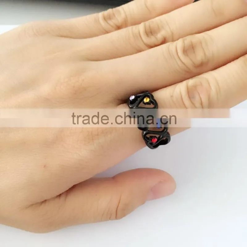 Jingli Jewelry silve color blue evil eyes skull rings for women (HS-113)