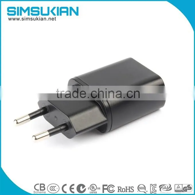 ROHS CE GS KC listed 5v 6v 9v 12v usb power adapter