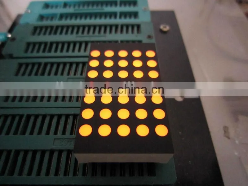 0.7 inch orange color 5*7 led dot matrix module