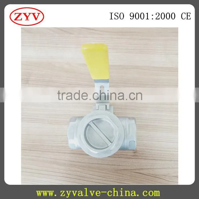 wholesale price 3-way(L/T-Port)1000Psi ball valve made in china