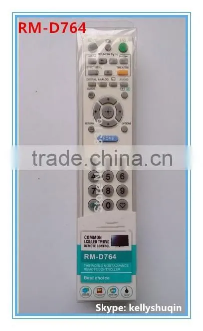 RM-D764 LCD/LED COMMON USE TV universal remote control USE FOR SONY LCD LED TV BY REMOTE FACTORY