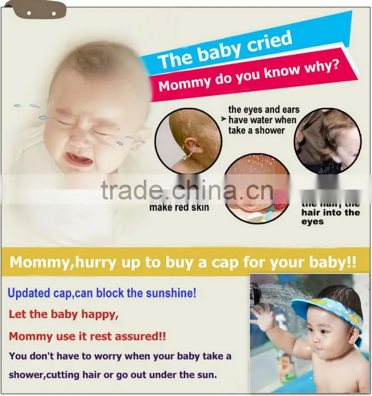 Funny EVA shampoo caps for baby safty