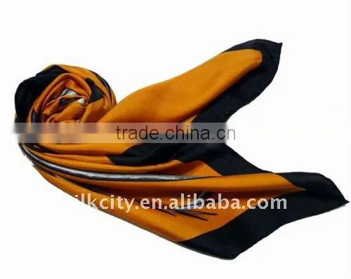 2011 Winter Newest Colorful Twill square silk Scarf