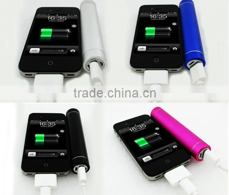 round 2200mah powerbank with led flashlight