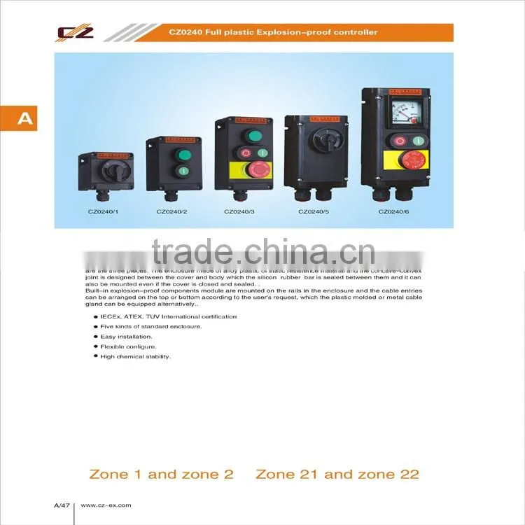 2016 Hot Sale ATEX and IECEx GRP Control box