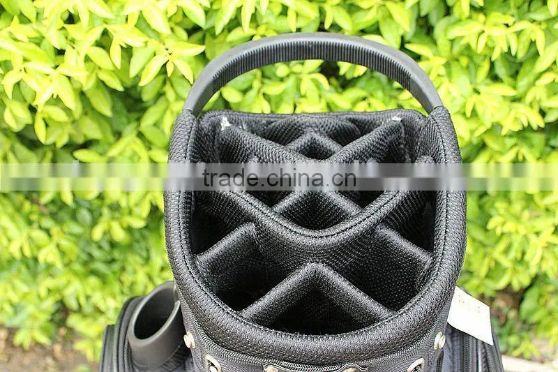 more order for two side cooler pocket pu+nylon golf bag