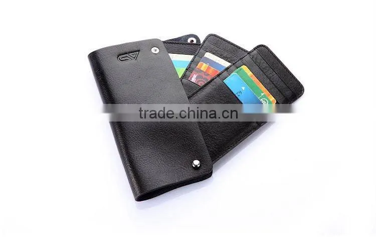 Fashion Card Wallet With Black And Brown