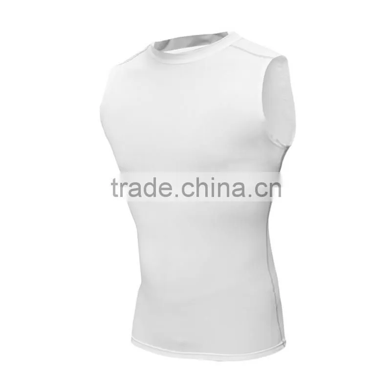 Wholesale skin tight dri fit compression sport vest for men