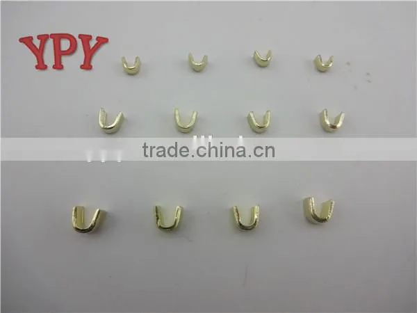 Zipper Brass Metal H Type Bottom Stop and U Type Top Stop