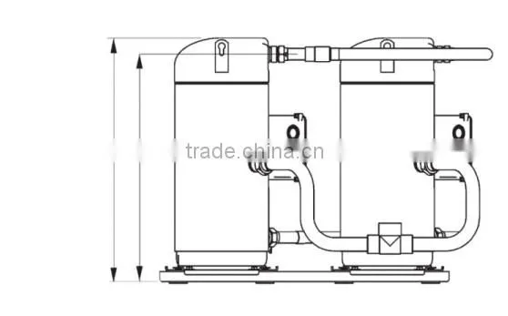 2 x ZR310KCE-TWD =Copeland Tandem Compressor ZRT620KCE-TWD