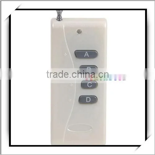 4 Ch Wireless Remote Control Transmitter and 12V Wireless Universal Remote Control Receiver Controller Set White