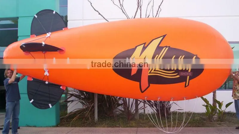 Hola red airship/helium balloon for advertising