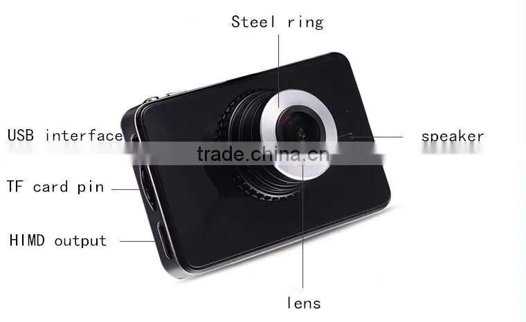 2.7 inches full hd display seamless photography 30 frames car rearview mirror camera DVR