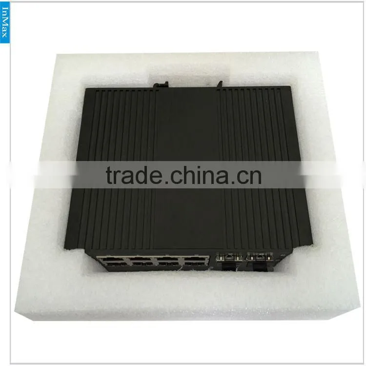 2x1000M FX(SFP Slot) to 8x10/100MBase TX Gigabit Industrial PoE Switches P610A