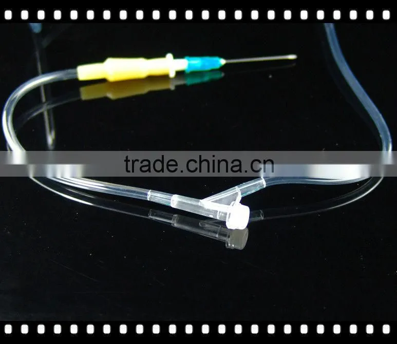 luer adapter needle latex injection site infusion set
