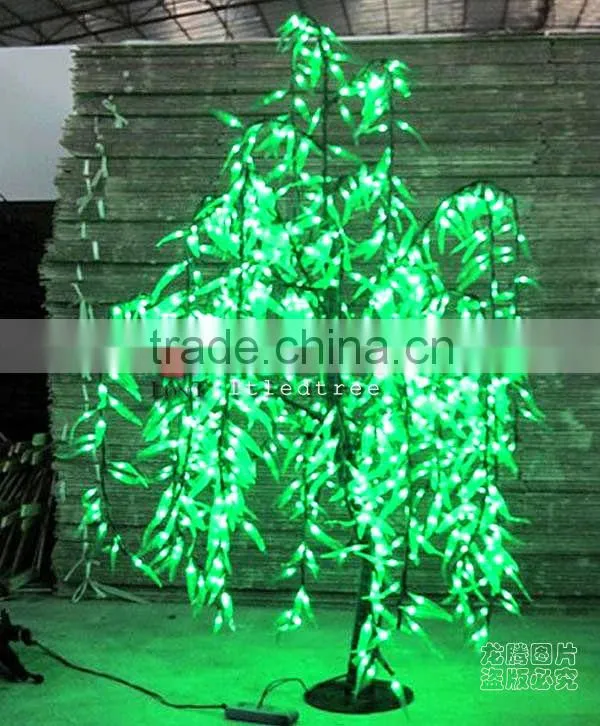 Outdoor willow tree lighting
