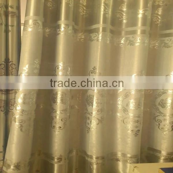Foil blackout curtain fabric, red stripe curtain fabirc, kitchen curtain and valances