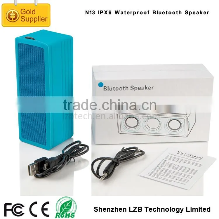 2015 Best Christmas Gift Professional V3.0 Outdoor Waterproof Bluetooth Wireless Speaker with 5h Music Play Time