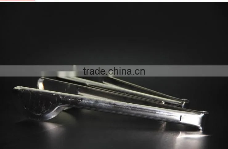 Steak Grip Kitchen Food Vegetable Spring Clip Clamp Stainless Steel BBQ Tongs