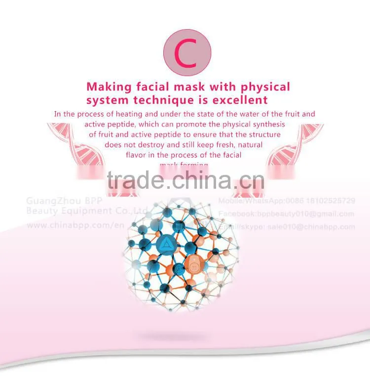 Portable fruit mask machine with vegetable/milk with lowest price