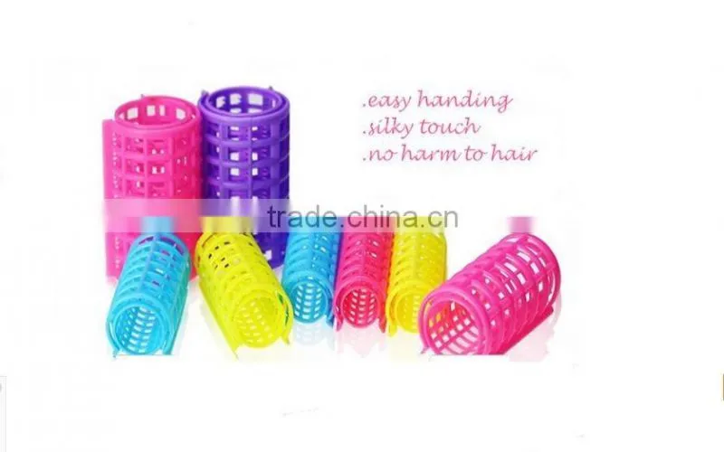 Easy use simple plastic hair rollers