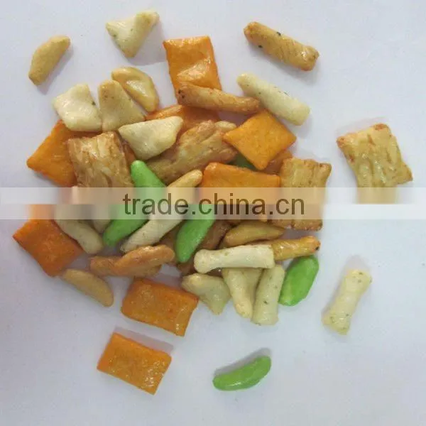 rice crackers mix wasabi peas