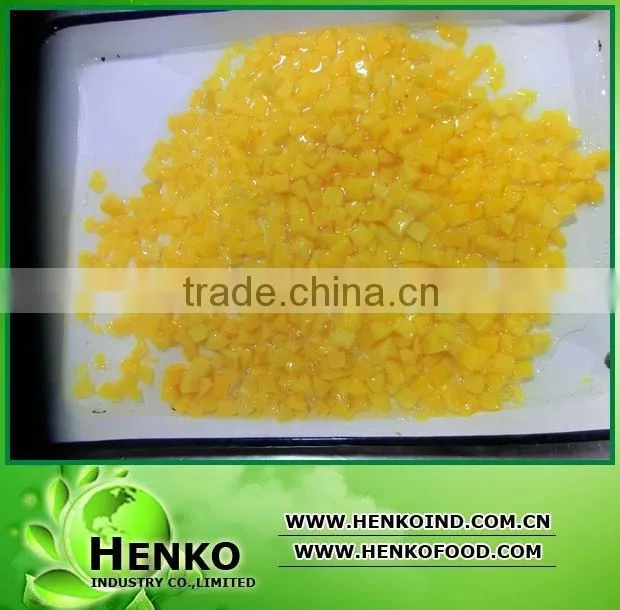 2014 crop Canned fruit yellow peach in syrup