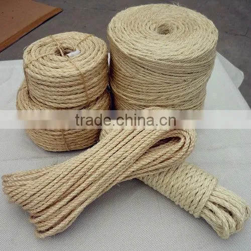 Sisal braided rope natural color