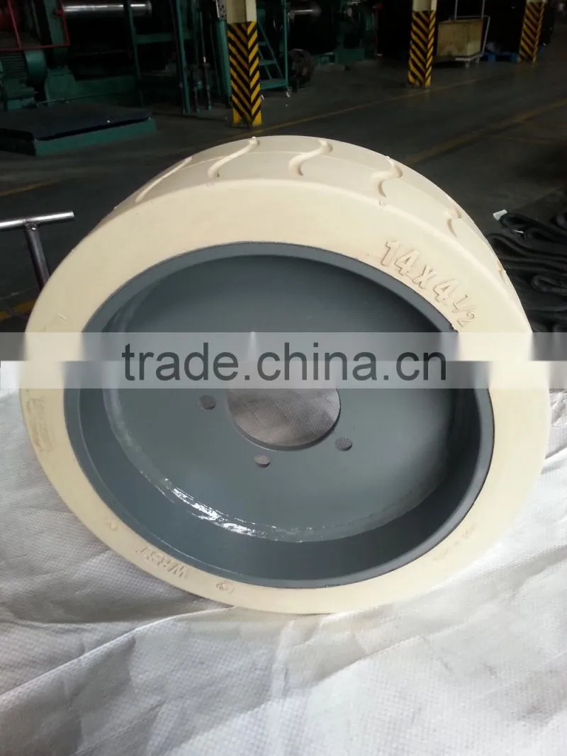 mec 1932es scissor lifts rubber tires 14x41/2 with mould on wheel