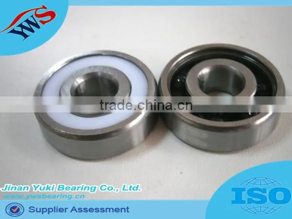 608 chrome ring si3n4 ball white nylon cage hybrid ceramic bearing