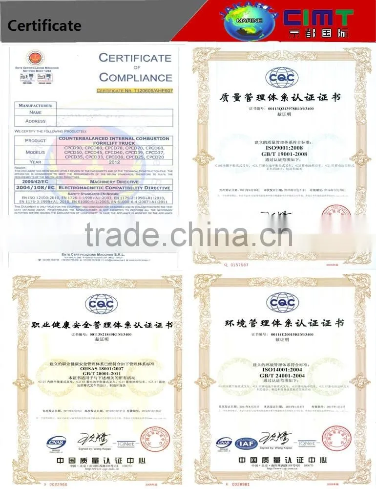 CPCD50 Diesel Counterbalance Forklift Lifting Capacity 5T