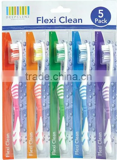 5 pcs personalized toothbrush