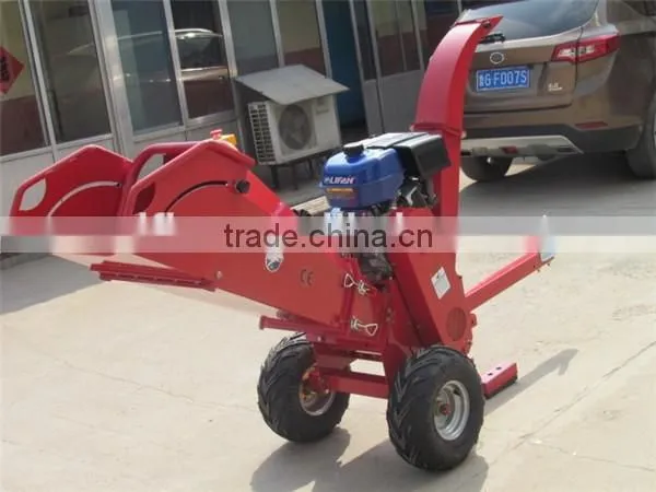 Factory supply 15hp gasoline engine wood chipper with electric start
